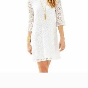 Lilly Pullitzer Elegant White Lace Dress